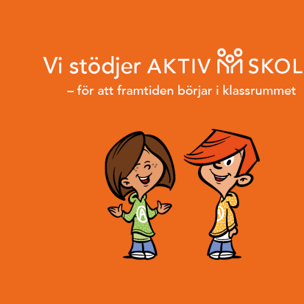 Vi stödjer Aktiv skola