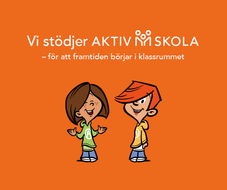 Vi stödjer Aktiv skola